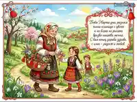 Баба Марта днес разнася пълна кошница с цветя