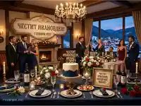 Ивановден в луксозна планинска вила с елегантни гости и богата трапеза.