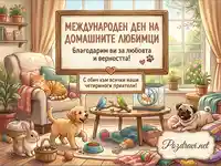Картичка за Международен ден на домашните любимци