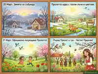 Пролетни картички: От зимен сън до празник на цветя и традиции в българско село.