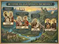 История на българската писменост – образователна картичка