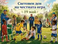 Световен ден на честната игра с деца футболисти, феърплей и спортно уважение