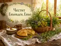 Еньовден у дома с билки, мед и топла утринна светлина