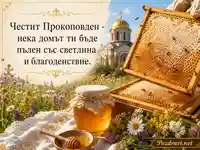 Прокоповден с медена реколта, църковен купол и благослов за светлина