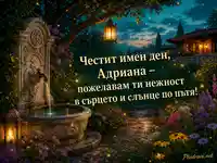 Вълшебна градина за имен ден на Адриана