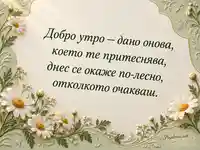 Добро утро с лайки и послание за по-лесен ден