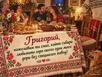 Имен ден на Григорий – смях и любими хора около една маса