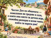 Ден на общината – уютен двор с детска игра, отдих и място за всеки