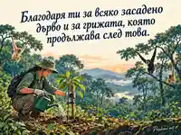Международен ден на гибоните с благодарност за грижата за дърветата