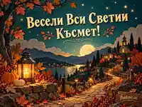 Вси светии с фенер, есенна пътека и пожелание за късмет